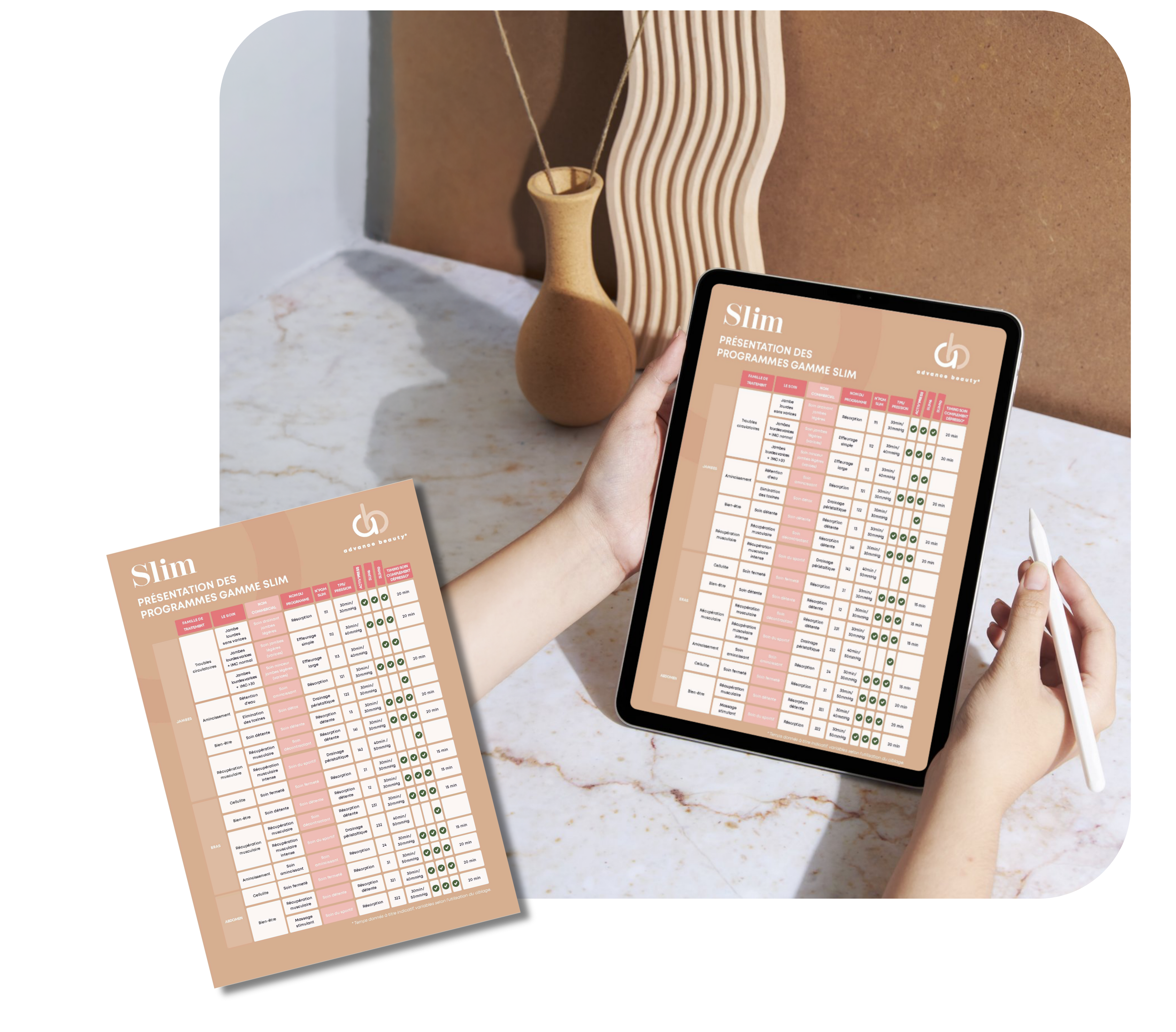 Design_MEG017XN126-A1 Tableau présentation des programmes_Gamme Slim6-10 et Activ'Press